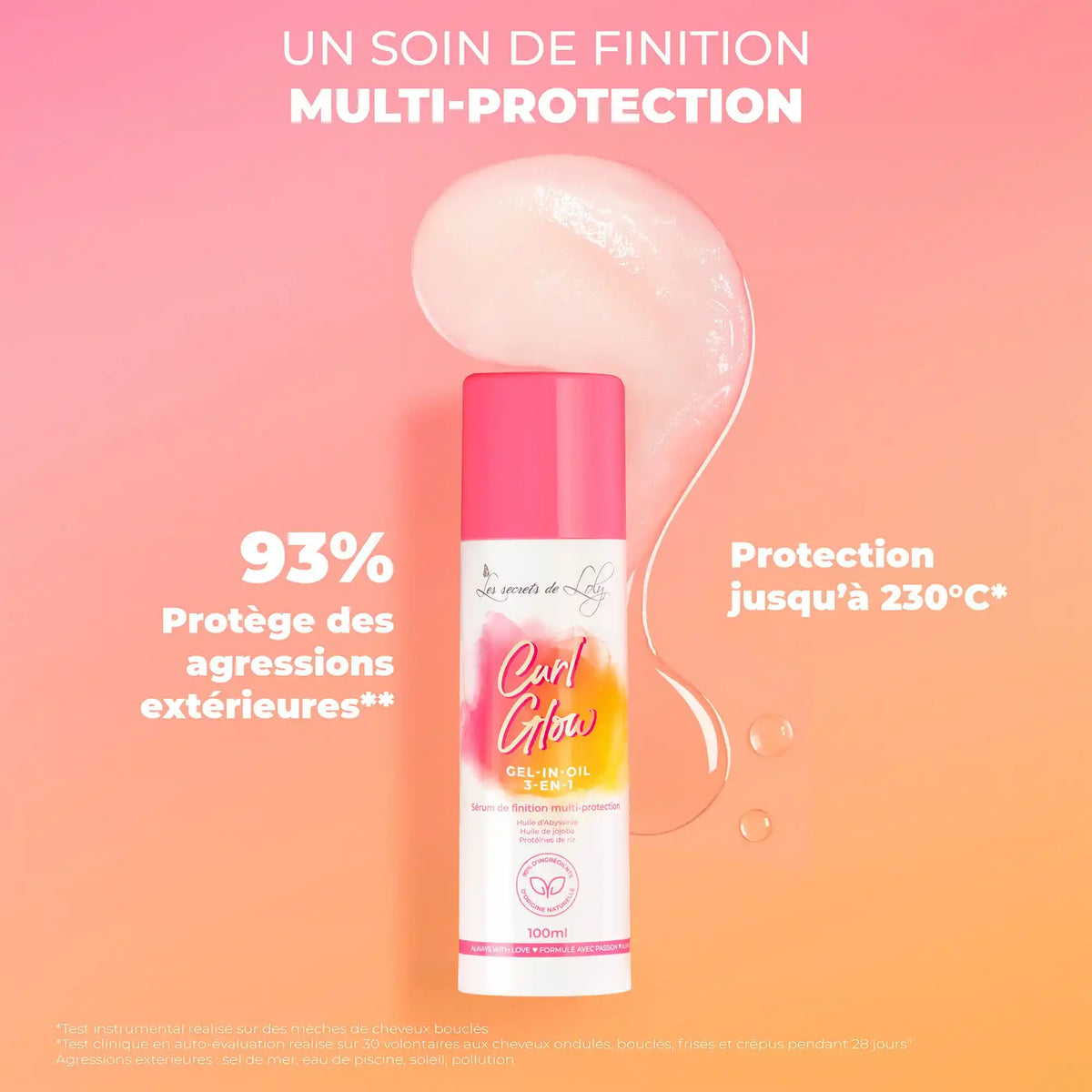 Curl Glow - Sérum de finition multi-protection - 100ml