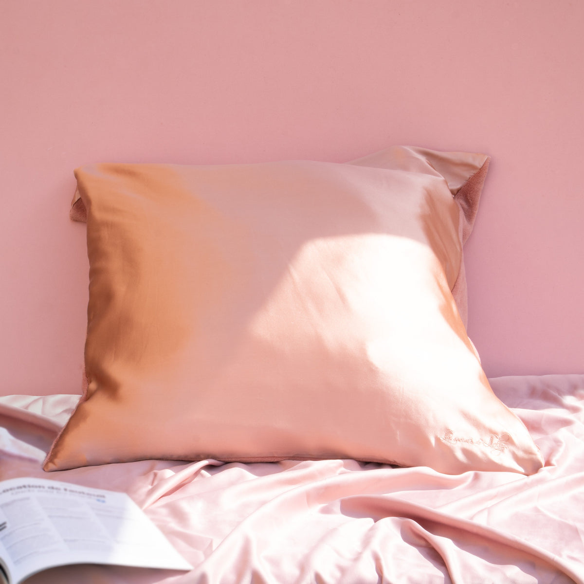 Kiss Pillow Rose Gold - Taie d'oreiller