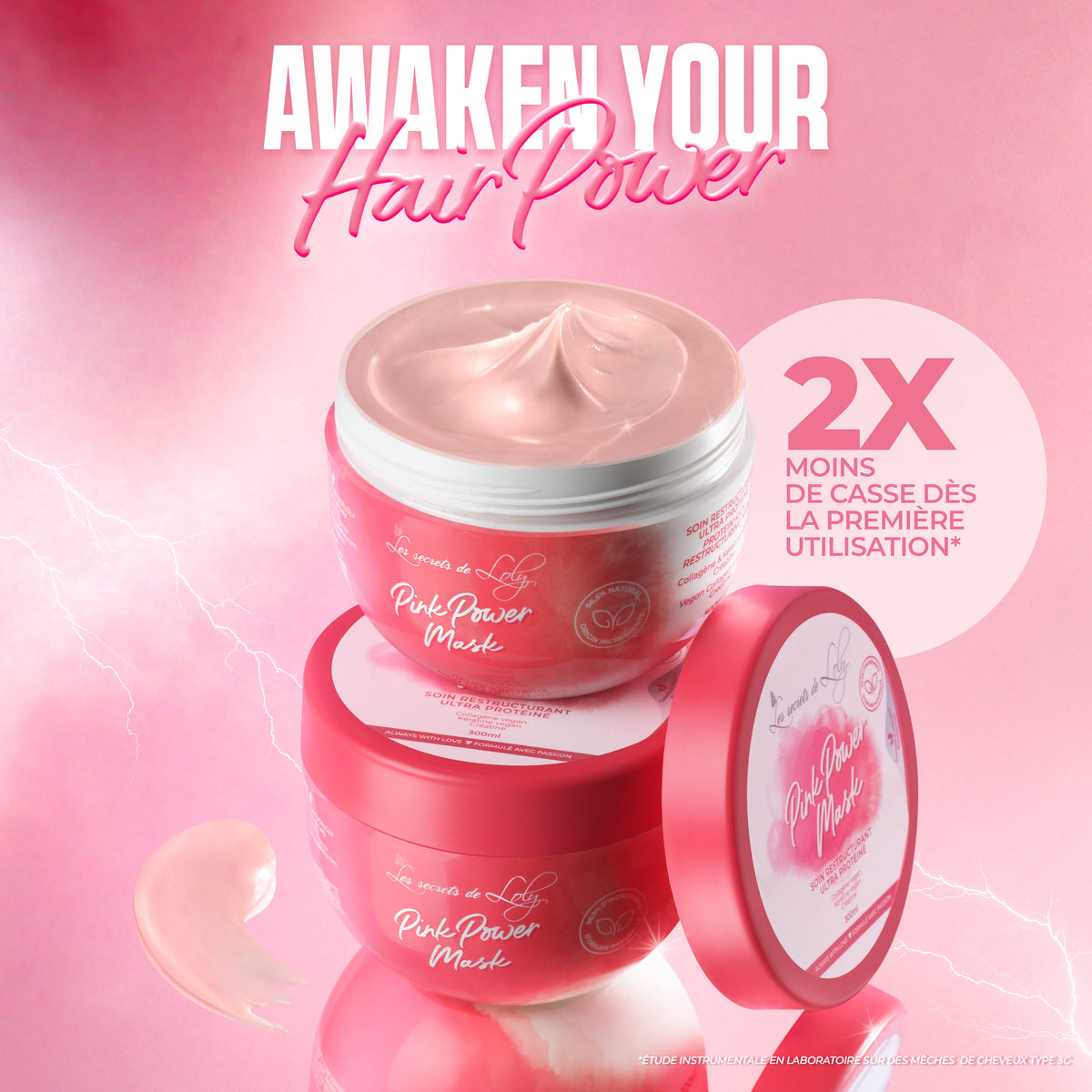 Pink Power Mask - Masque restructurant - 300 ml