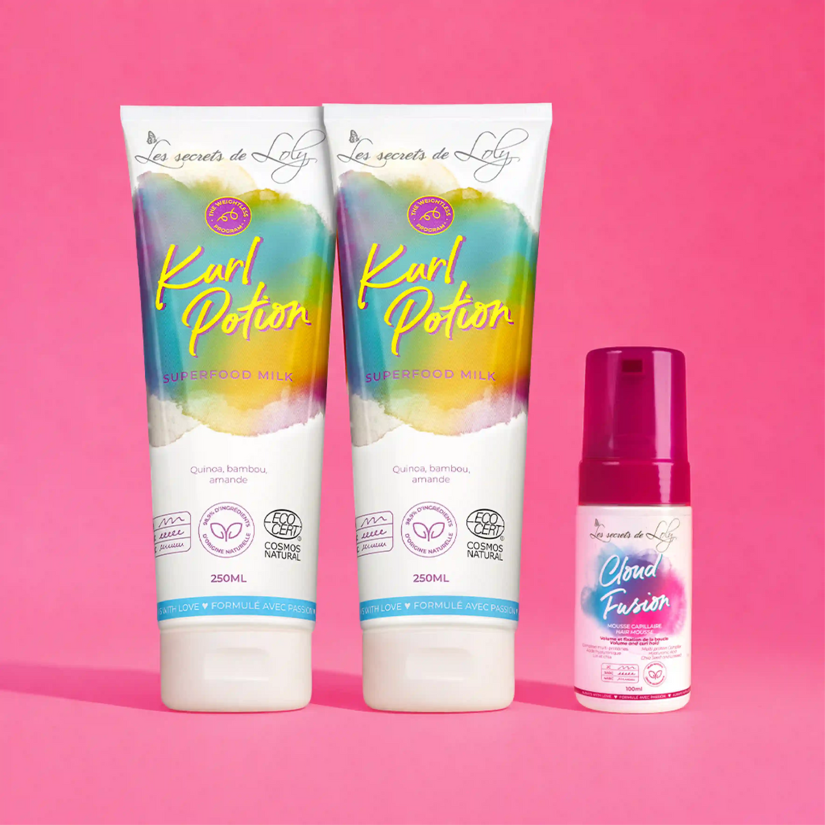 Pack Duo Kurl Potion (x2) - Mousse fixante 100ml OFFERTE