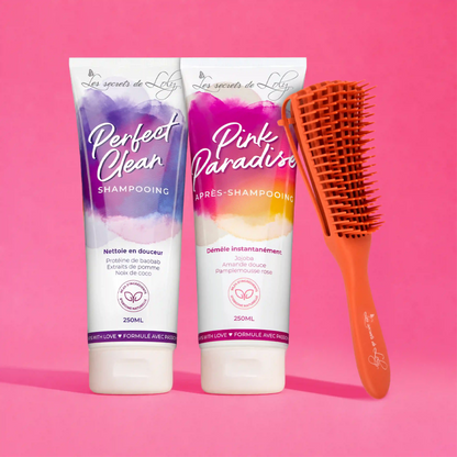 Duo Shampooing & Après-shampooing ultra démêlant - Brosse démêlante OFFERTE