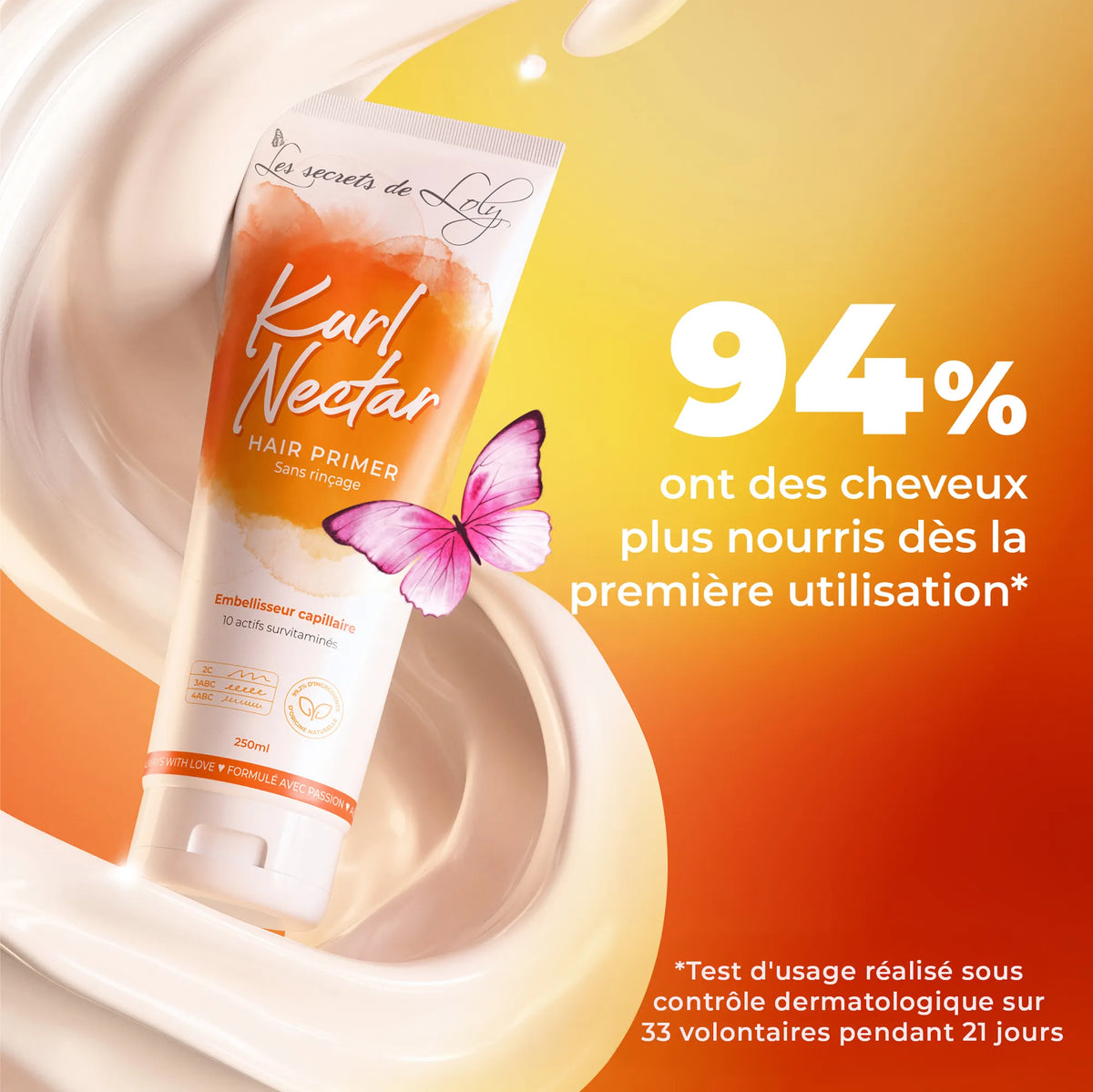Kurl Nectar - Crème sans rinçage réparatrice et hydratante - 250ml