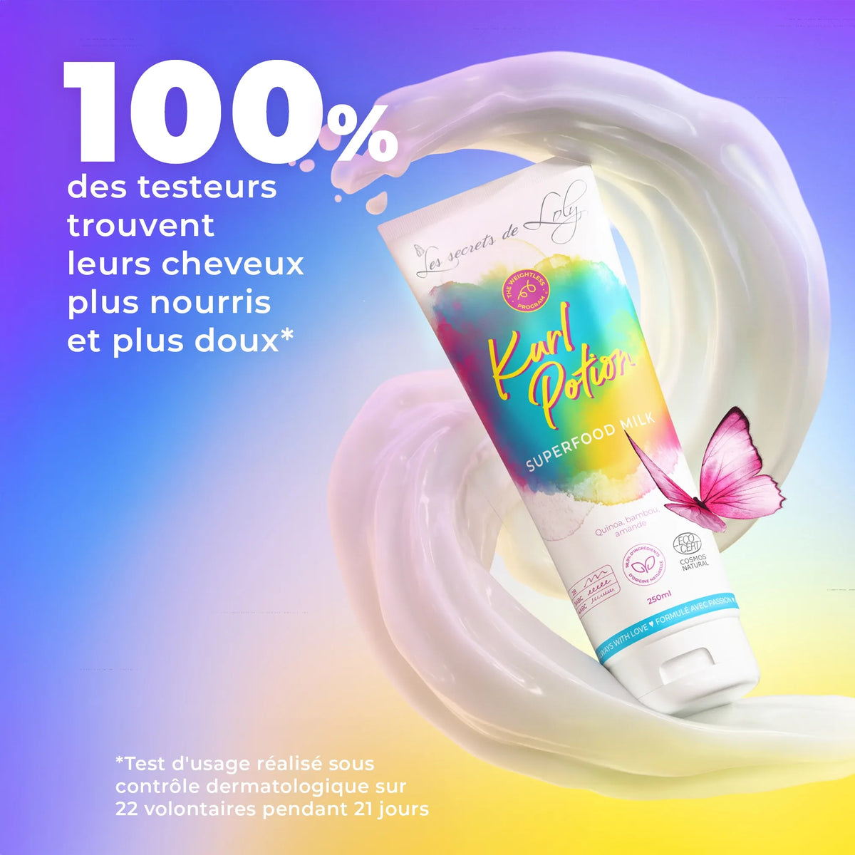 Kurl Potion - Crème sans rinçage définissante et hydratante - 250ml